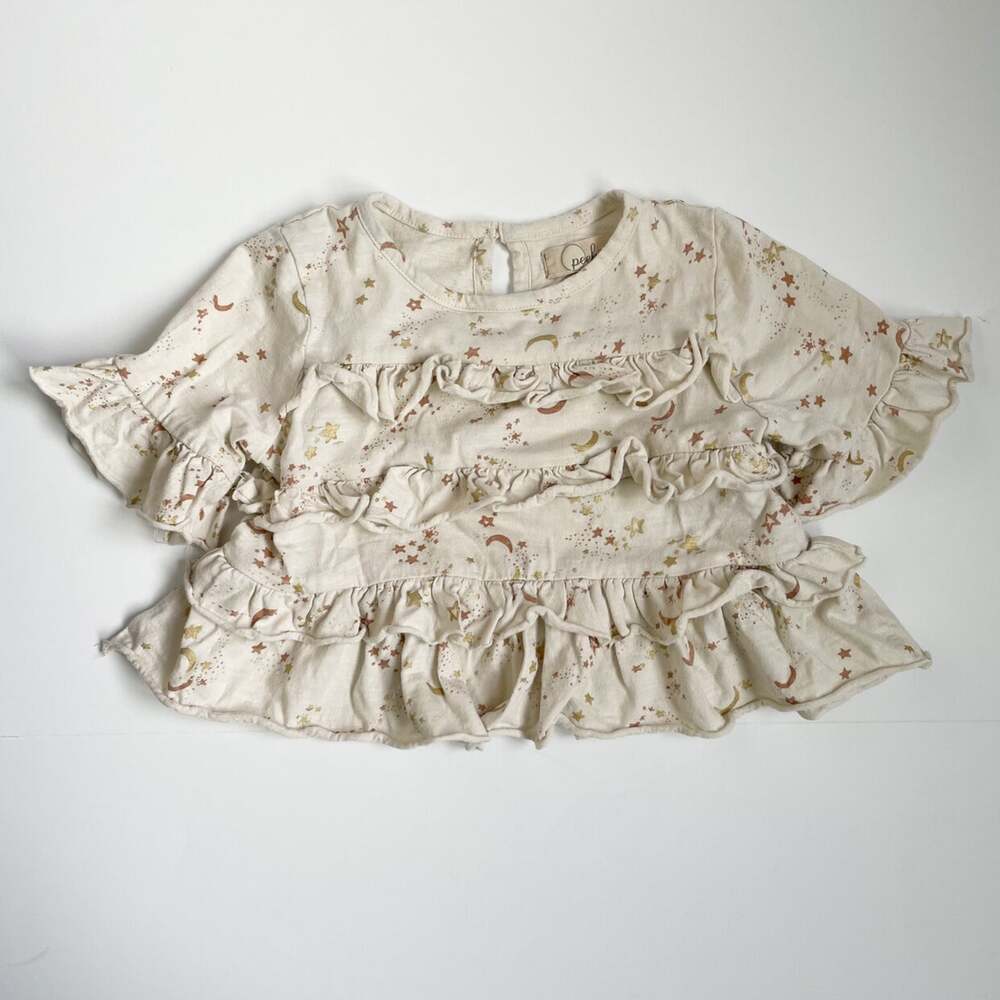 Peek Ruffled Moon And Star Top